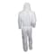 Kleenguard Disposable Coveralls, Large, MICROFORCE* Barrier SMS Fabric, White, 24 PK 49113 - alternate 4